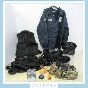 LE equipment together set Tactical Vest / Raid jacket / belt / ho ru Star etc. FBI/POLICE/U.S.MARSHAL airsoft [V4[S4