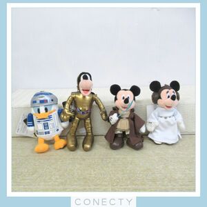  Disney TDL soft toy badge Star Wars R2-D2 Donald / Goofy / Mickey / minnie 4 point / tag attaching [N4[S1