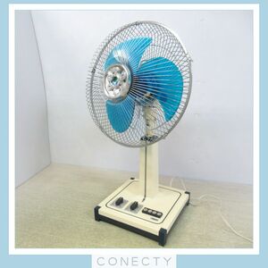  operation verification settled National National electric fan F-35P1L pine manner 35 centimeter 3 sheets wings root blue seat .. Showa Retro that time thing present condition goods [KB[SX