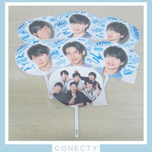 [ прекрасный товар ]Snow Man Mini веер "uchiwa" 7 пункт *Summer Paradise 2018 6 человек набор /2019samapala Watanabe / глаз чёрный / глубокий ./.. промежуток /../. часть [H5[SP