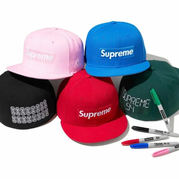 Supreme Sharpie Box Logo New Era シュプリーム ボックス ロゴ ニューエラ