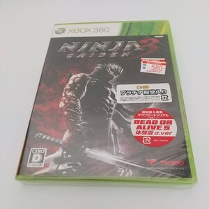 未開封新品　NINJA GAIDEN3 ニンジャガイデン3 XBOX360 コーエーテクモゲームス