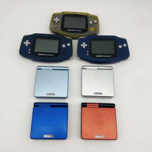 1 jpy start *Nintendo GAMEBOY ADVANCE body summarize 7 piece set * operation not yet verification present condition goods Junk nintendo Game Boy Advance GBA SP