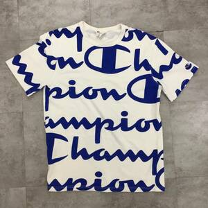 Champion チャンピオン ロゴ柄　半袖Tシャツ メンズ ホワイト 白 Mサイズ