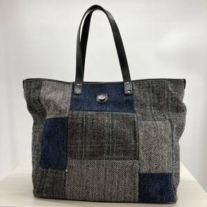 美品　BONFANTI×HARRIS TWEED トートバッグ　グレー