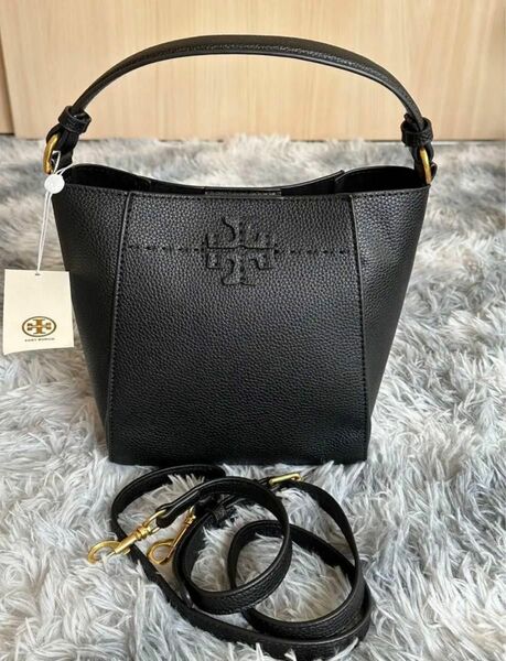 新品未使用 トリーバーチ　TORY BURCH バケットバッグ 2WAY マックグロー スモール バケット 