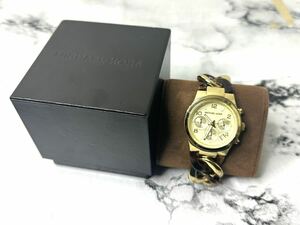 MICHAEL KORS/マイケルコース レディース腕時計 クォーツ MK-4222 ゴールドカラー 現状品