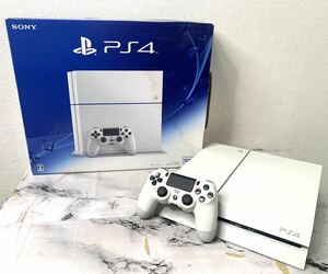 * beautiful goods *PlayStation4 PlayStation 4 Glacier White CUH-1200A 500GB box attaching the first period . settled 