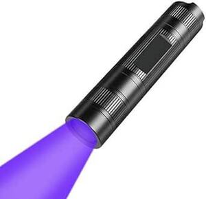 Orader 紫外線ライト懐中電灯 365nmUV懐中電灯 超明LEDブラックライト レジン用の硬化ライト 小型軽量 防水 見えな