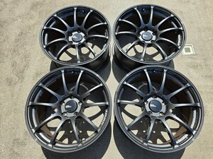 ヨコハマ　アドバンレーシングRZ 18インチホイールのみ4本セット　ダークガンメタリック　18×8.5J pcd114.3オフセット45