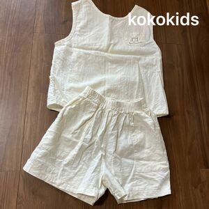 セットアップ タンクトップ ハーフパンツ 上下 甚平 韓国子ども服 ココキッズ kokokids