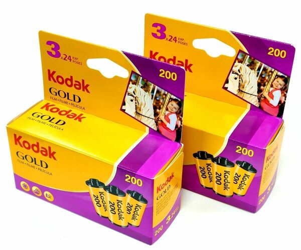 GOLD 200-24枚撮【6本セット】Kodak ネガカラーフィルム 135/35mm 新品 コダック ネガフィルム