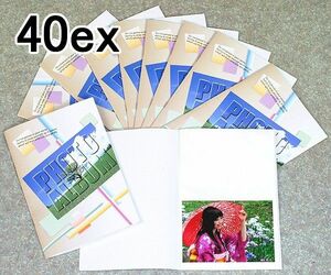 写真用ポケットアルバム 40枚用【10冊セット】E/L/DSC判 絵柄:大樹 上下2段x20ページ ミニアルバム 写真整理 新品