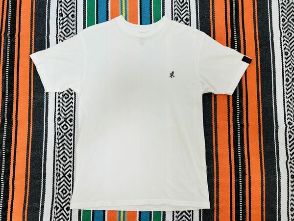 送料無料 グラミチ Tシャツ 半袖 Sサイズ ホワイト 白 コットン 綿 GRAMICCI ランニングマン シンプル