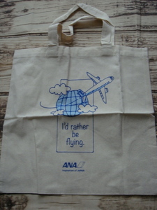 ANA・全日空^,,.I'd rether be fiying・トートバッグ_.,,^「新品」