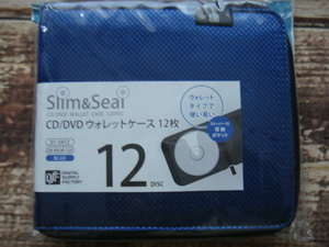 OHM* ohm electro- machine ^,,.CD/DVD.12 sheets can be stored wallet type media case ( stopper attaching storage pocket ) blue _.,,^[ new goods ]