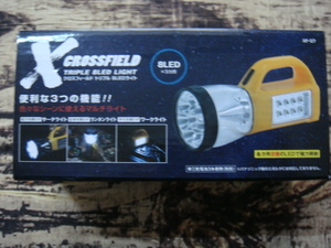 XCRSSFIELD^,,.クロスフィールドトリプル8LEDライト*便利な3つ機能!!(サーチライト/ランタンライト/ワークライト)_.,,^「展示品」