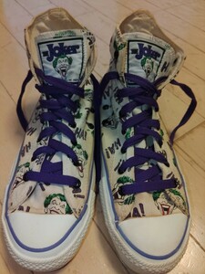 80's USA製 コンバース オールスターハイ ジョーカー 総柄 　バットマン ヴィンテージ スニーカー CONVERSE ALL STAR Hi The Joker