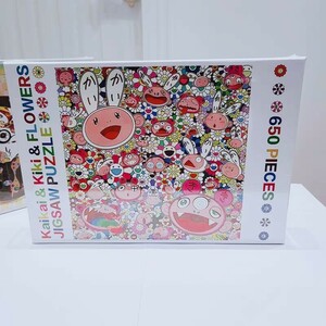 1000 иен ~[ новый товар нераспечатанный ]Kaikai & Kiki FLOWERS Мураками .. цветок мозаика ka кальмар ikiki650 деталь takashi murakami Puzzle фигурка Gin Garo 