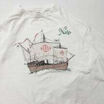 古着 90s NINA columbus ship world tour プリント 半袖Tシャツ トップス メンズXXL USA製 ホワイト_画像5