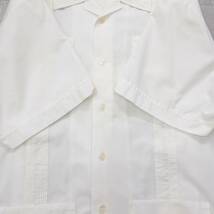 古着 ROMANI キューバシャツ 半袖シャツ トップス メンズXL ホワイト_画像6