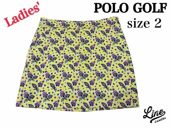 試着のみ美品！POLO GOLF ポロゴルフ　スカート　レディース2 総柄