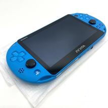 【極美品】　SONY ソニー　PS VITA プレイステーションヴィータ 　 PCH-2000ZA23　アクアブルー　_画像4