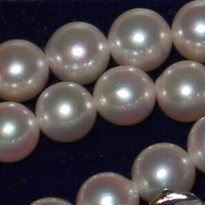 真珠 パールネックレス 留め具 SILVER 刻印あり ホワイト系 レディース アクセサリーの画像5