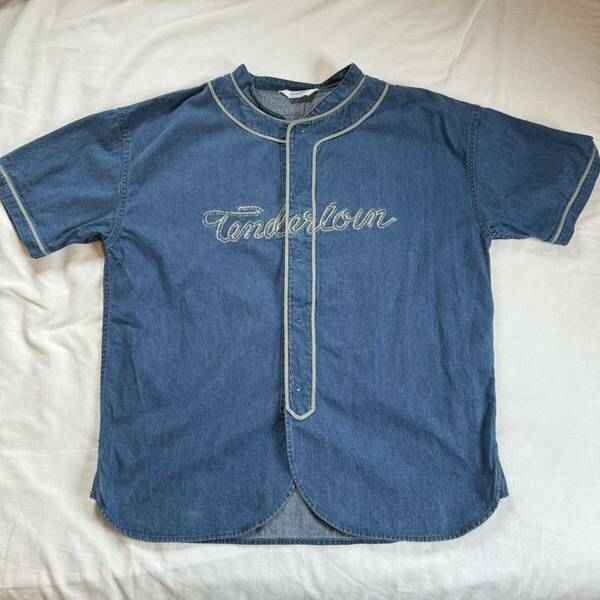テンダーロイン　デニム　ベースボール　シャツ　半袖　　　　　L baseball shirts