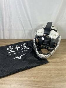 #FR2280 MIZUNO Mizuno karate for mask MENHO-VII (7) men horn 7 S size name chronicle equipped headgear helmet protector used 
