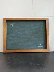 Rolex ロレックス ウッドトレイ ビンテージ スイス製 ディスプレイ 販売店 wood tray shop dealer display vintage sign plate swiss made