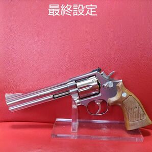 マルシン社製S＆W　M686 ３５７マグナム6inch ステンレスシルバーモデル　未発火品