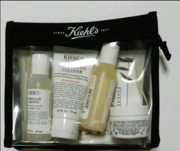 値下げ不　価格の相談には応じない　フランス コスメ　 KIEHL'S キールズ　クレンザー　KIEHLS　スキンケアセット　ポーチ