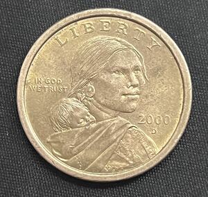 レアアンティークコイン サカガウィア・ダラー １ドル硬貨 2000年。アメリカ 銀貨 