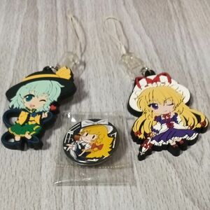 東方project　ラバーストラップ　缶バッジ