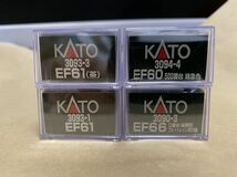 KATO 3094-4 EF60 500 3093-1 EF61 3093-3 EF61茶 3090-3 EF66 0番台後期形ブルートレイン牽引機 未使用です_画像2