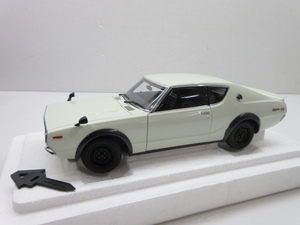 n76896-ty 中古□1/18オートアート ニッサンスカイライン 2000GT-R （KPGC110）ホワイト AUTOart NISSAN SKYLINE [069-240509]