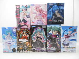 n77011-ty unopened *8 piece Hatsune Miku figure piereta,. sound LUKA, KEIver., deep sea young lady,Happy Cat ver.,ino cent etc. [054-240515]