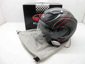 n77061-ty ジャンク○OGK Kabuto EXCEED ジェットヘルメット サイズ L(59-60cm) [117-240516]