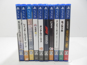 s22412-ty [送料950円] ジャンク○10本セット PS4 モンスターハンター 仁王2他 [032-240518]