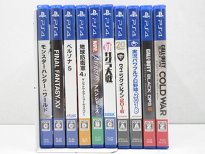 s22426-ty [送料950円] ジャンク○10本セット PS4 新サクラ大戦 ペルソナ5他 [040-240518]