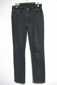 N6963:nudie jeans(ヌーディジーンズ)THIN FINN ストレッチデニムパンツ NJ2792/墨黒/ｗ29L32:5