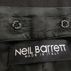 k6677：イタリア製 ニールバレット Neil Barrett ジレ/ベスト 44 フォーマル 黒ブラック メンズ紳士：5の画像4