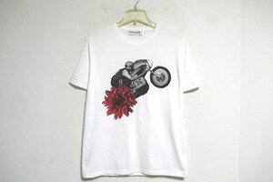 N7041:RUDE GALLERY TOKYO（ルードギャラリー東京）20S/S LIVE IT NOW プリントTシャツ/白/3（M）：35