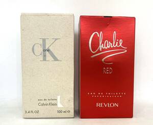 * CALVIN KLEIN Calvin Klein 100ml REVLON Charlie Revlon tea -li.100ml 2 piece set # unused 