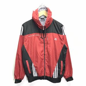 限定1着！【adidas×PORSCHE DESIGN】アディダス ポルシェデザイン ナイロンパーカー アウター ジャンパー スポーツ レッド M /Y9169ii