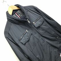 ワントーンコーデに◎【TOMMY HILFIGER】トミーヒルフィガー 中綿ブルゾン ジャケット ジャンパー アウター アメカジ ネイビー XL /Y9993ii_画像6