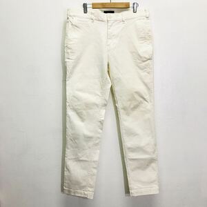 これからの時期に◎【MEN'S BIGI】メンズビギ カラーパンツ デニム ジーンズ チノパン スラックス テーパード ストレッチ 白 03 /Y10298ii