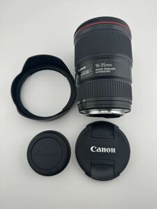 【美品】Canon 広角ズームレンズ EF16-35mm F4L IS USM フルサイズ対応 EF16-3540LIS 中古品　［送料無料］
