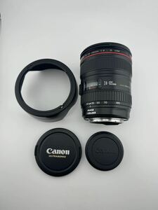 【美品】Canon キヤノン 標準ズームレンズ EF24-105mm F4L IS USM フルサイズ対応　中古品　［送料無料］